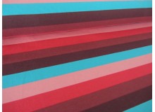 Jersey - Retro Streifen rot türkis